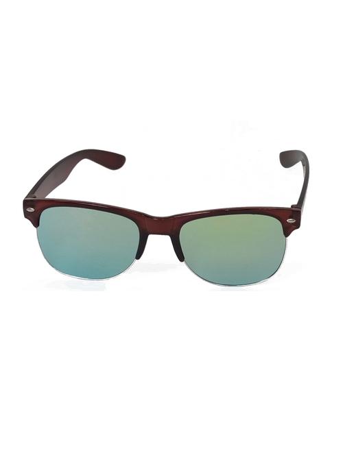 hrinkar men women boys & girls wayfarer & sunglasses brown frame, golden lens (medium) - 18243197 - Very Small Image - 1