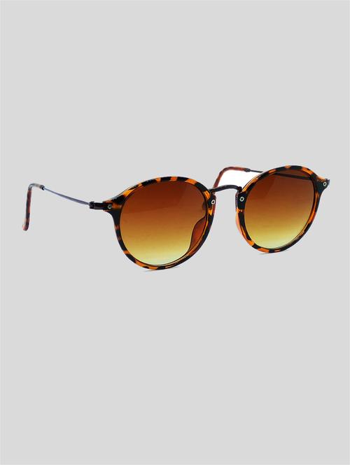 hrinkar men women boys & girls wrap-around & sunglasses brown & grey frame, clear lens (medium) - 18243212 - Very Small Image - 1