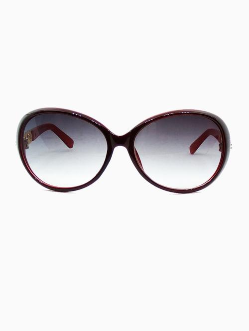 hrinkar men women boys & girls wrap-around & sunglasses red frame, grey lens (medium) - 18243216 - Very Small Image - 1