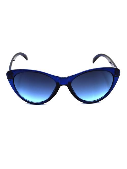 hrinkar men women boys & girls cat-eye & sunglasses blue frame, blue lens (medium) - 18243221 - Very Small Image - 1