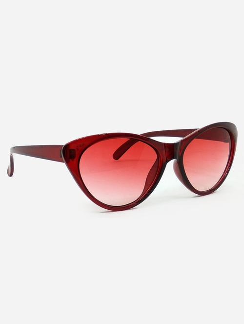 hrinkar men women boys & girls cat-eye & sunglasses red frame, red lens (medium) - 18243223 - Very Small Image - 1