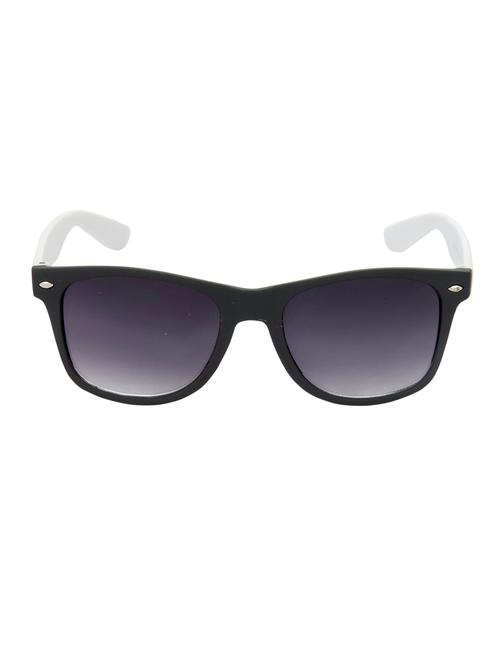 hrinkar men women boys & girls wayfarer & sunglasses white frame, grey lens (medium) - 18243241 - Very Small Image - 1