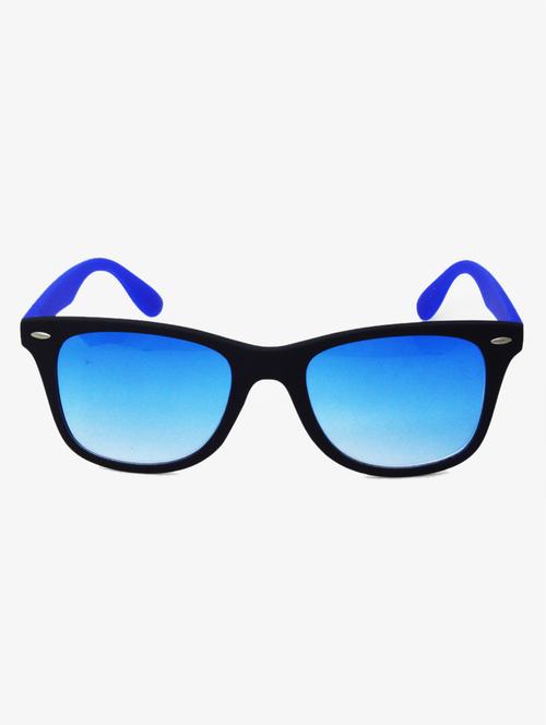 hrinkar men women boys & girls wayfarer & sunglasses blue frame, clear lens (medium) - 18243242 - Very Small Image - 1