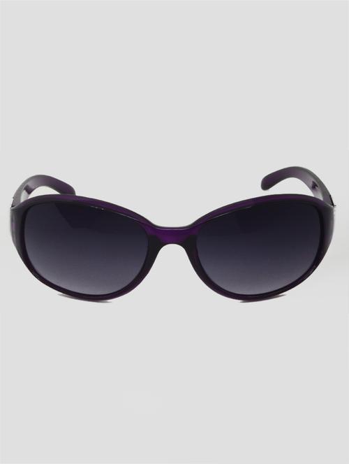hrinkar men women boys & girls oval & sunglasses violet frame, grey lens (medium) - 18243246 - Very Small Image - 1