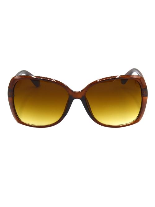 hrinkar men women boys & girls over-sized & sunglasses brown frame, clear lens (medium) - 18243259 - Very Small Image - 1