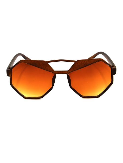 hrinkar men women boys & girls round & sunglasses brown frame, brown lens (medium) - 18243271 - Very Small Image - 1