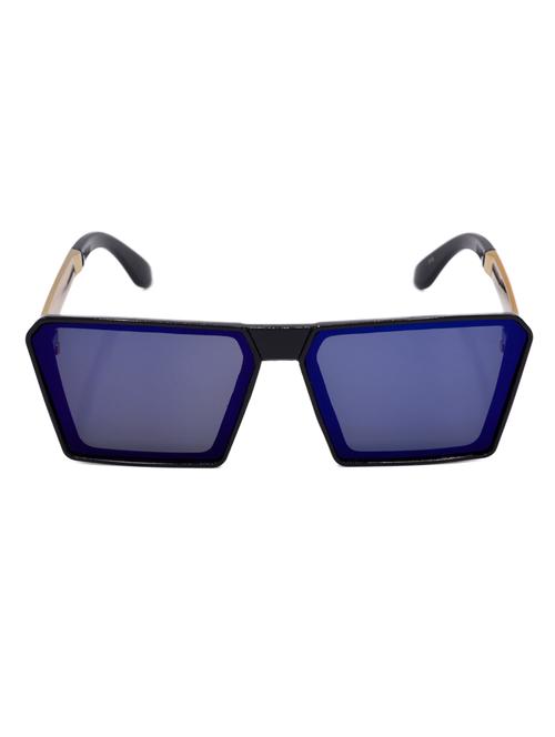 hrinkar men women boys & girls rectangular & sunglasses blue frame, blue lens (medium) - 18243290 - Very Small Image - 1