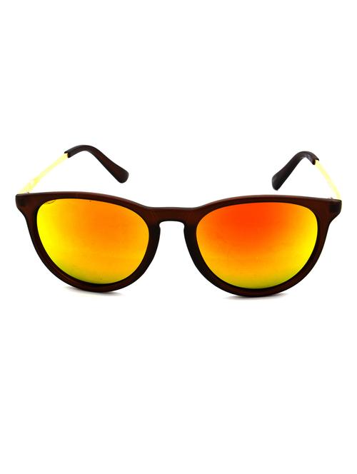 hrinkar men women boys & girls round & sunglasses golden frame, golden lens (medium) - 18243306 - Very Small Image - 1