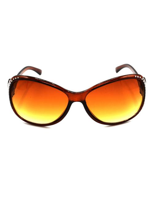 hrinkar men women boys & girls round & sunglasses silver frame, brown lens (medium) - 18243309 - Very Small Image - 1