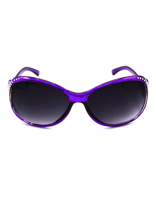 hrinkar men women boys & girls round & sunglasses violet frame, grey lens (medium) - 18243310 - Very Small Image - 1