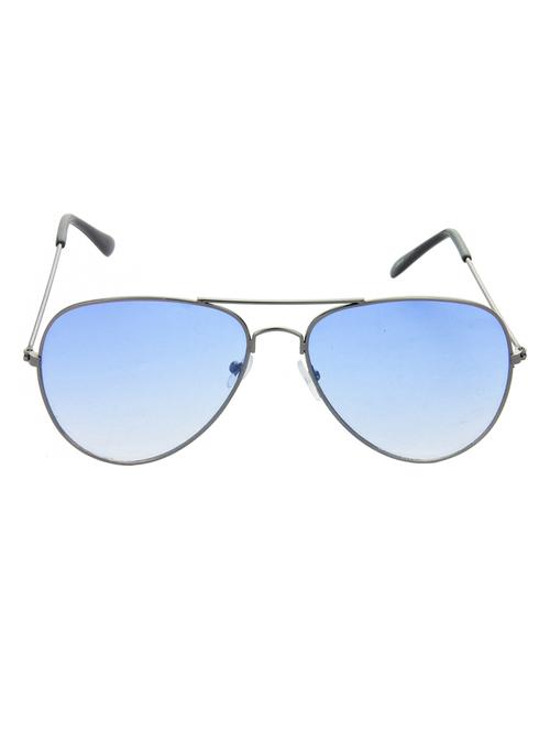 hrinkar men women boys & girls aviator & sunglasses grey frame, blue lens (medium) - 18243348 - Very Small Image - 1