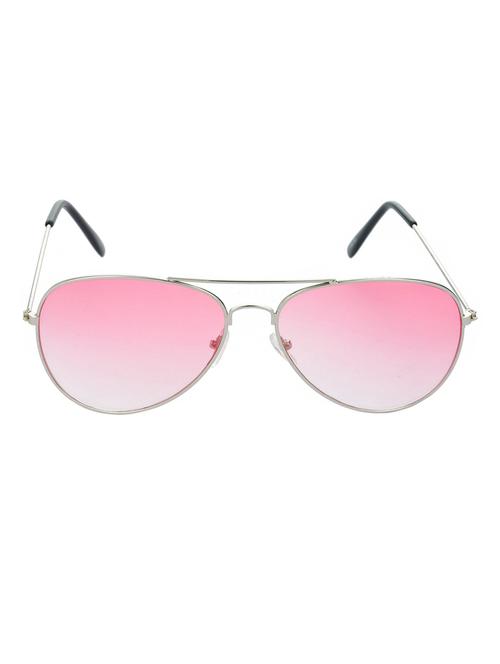 hrinkar men women boys & girls aviator & sunglasses silver frame, red lens (medium) - 18243349 - Very Small Image - 1