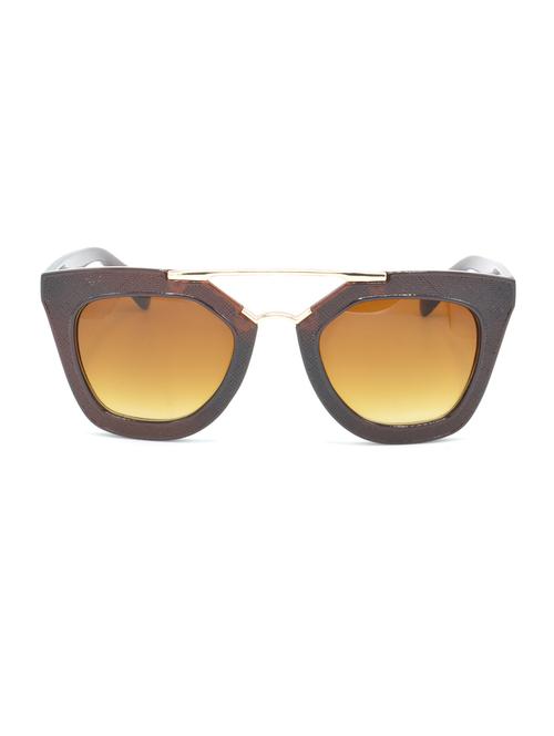 hrinkar men women boys & girls rectangular & sunglasses golden frame, brown lens (medium) - 18243364 - Very Small Image - 1