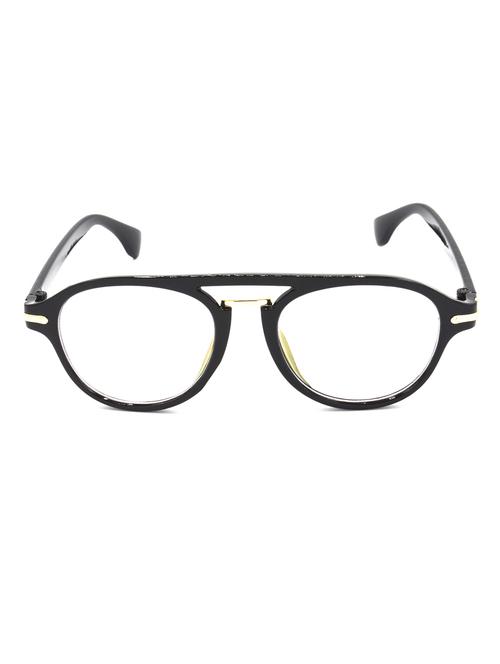hrinkar men women boys & girls wayfarer & sunglasses black frame, clear lens (medium) - 18243379 - Very Small Image - 1