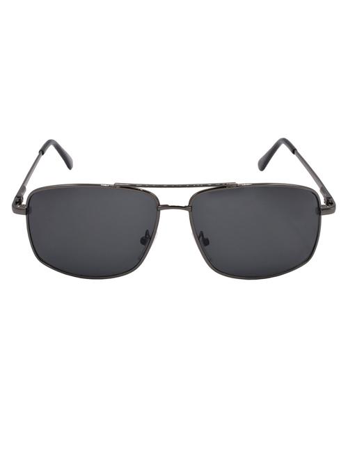 hrinkar men women boys & girls rectangular & sunglasses grey frame, black lens (medium) - 18243380 - Very Small Image - 1