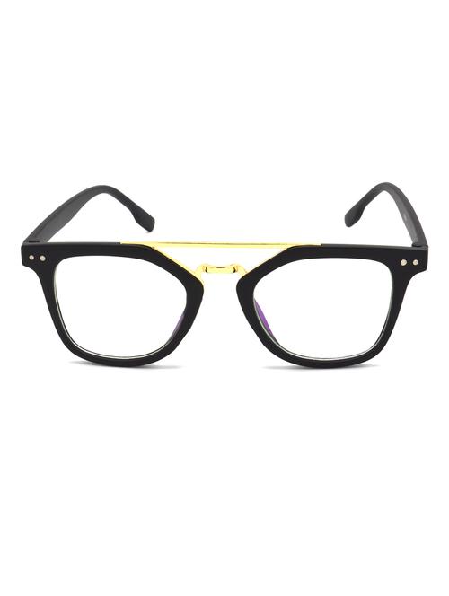 hrinkar men women boys & girls wayfarer & sunglasses black frame, clear lens (medium) - 18243383 - Very Small Image - 1