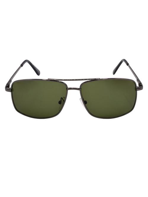 hrinkar men women boys & girls rectangular & sunglasses grey frame, green lens (medium) - 18243385 - Very Small Image - 1