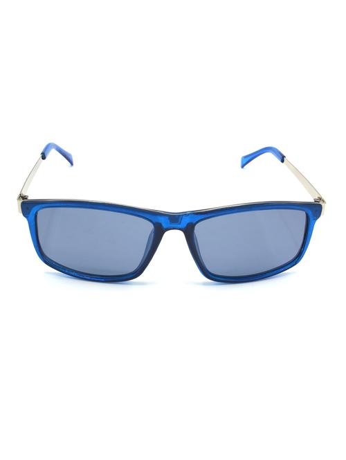 hrinkar men women boys & girls rectangular & sunglasses silver frame, grey lens (medium) - 18243392 - Very Small Image - 1