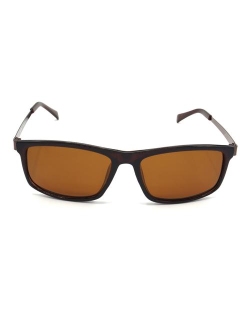 hrinkar men women boys & girls rectangular & sunglasses brown frame, brown lens (medium) - 18243393 - Very Small Image - 1