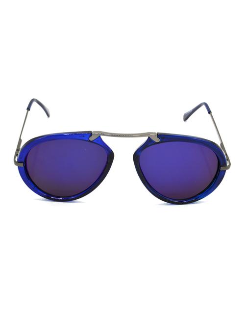 hrinkar men women boys & girls wrap-around & sunglasses grey frame, blue lens (medium) - 18243404 - Very Small Image - 1