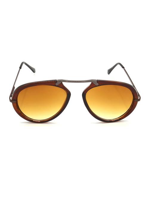 hrinkar men women boys & girls wrap-around & sunglasses brown frame, clear lens (medium) - 18243406 - Very Small Image - 1