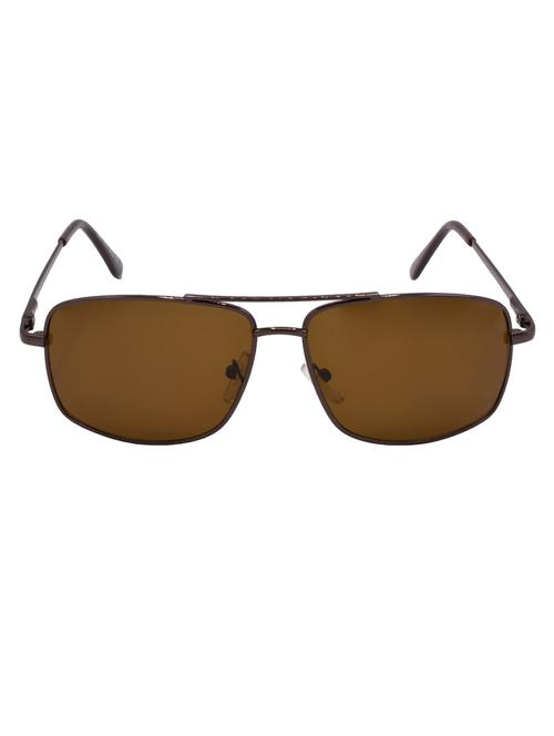 hrinkar men women boys & girls rectangular & sunglasses brown frame, brown lens (medium) - 18243407 - Very Small Image - 1