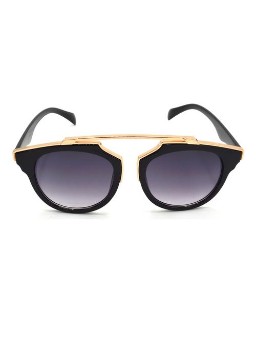 hrinkar men women boys & girls wrap-around & sunglasses golden frame, grey lens (medium) - 18243414 - Very Small Image - 1