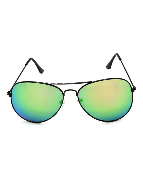 hrinkar men women boys & girls aviator & sunglasses black frame, green lens (medium) - 18243435 - Very Small Image - 1