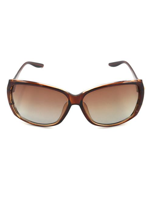 hrinkar men women boys & girls rectangular & sunglasses golden frame, brown lens (medium) - 18243440 - Very Small Image - 1
