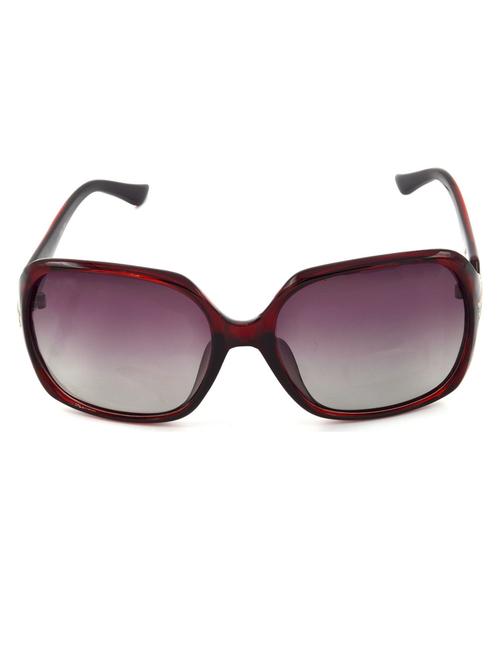 hrinkar men women boys & girls rectangular & sunglasses red frame, pink lens (medium) - 18243449 - Very Small Image - 1