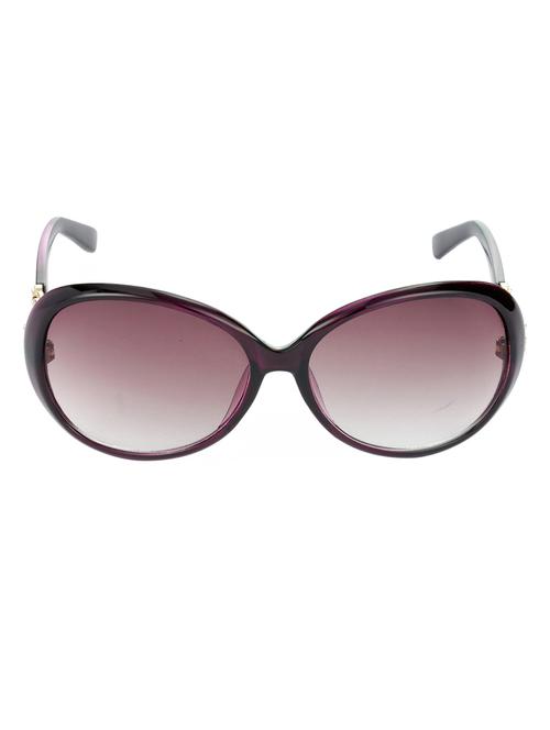hrinkar men women boys & girls over-sized & sunglasses violet frame, brown lens (medium) - 18243455 - Very Small Image - 1