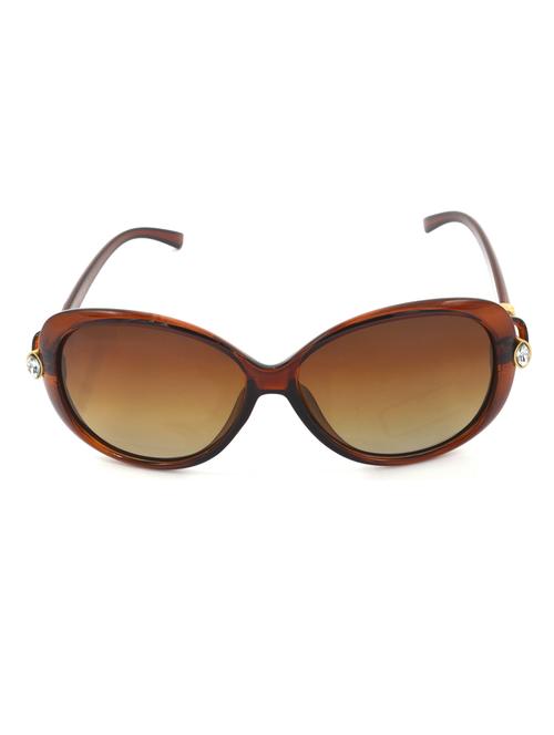 hrinkar men women boys & girls rectangular & sunglasses golden frame, brown lens (medium) - 18243463 - Very Small Image - 1