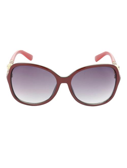hrinkar men women boys & girls over-sized & sunglasses red frame, grey lens (medium) - 18243481 - Very Small Image - 1