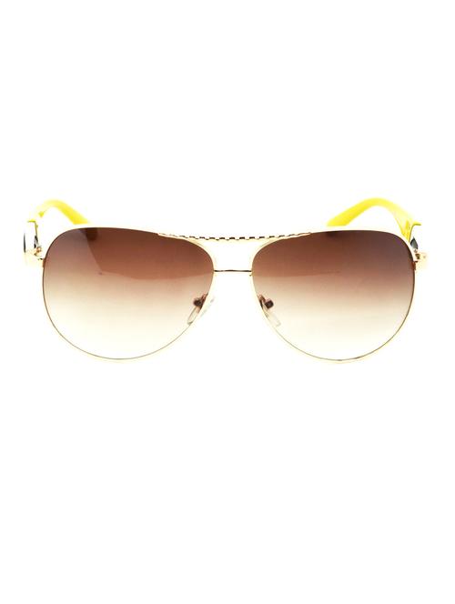 hrinkar men women boys & girls aviator & sunglasses multicolor frame, yellow lens (medium) - 18243507 - Very Small Image - 1