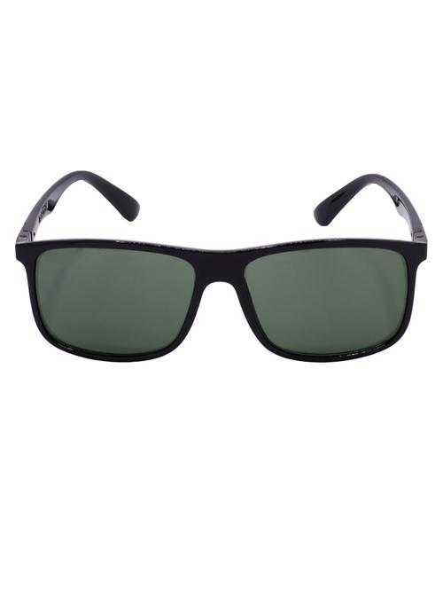 hrinkar men women boys & girls rectangular & sunglasses black frame, green lens (medium) - 18243546 - Very Small Image - 1