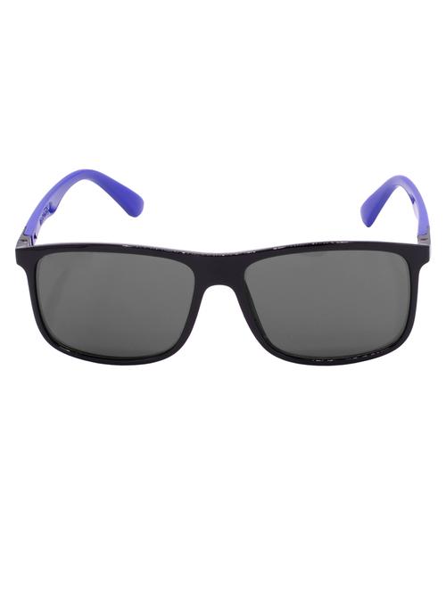 hrinkar men women boys & girls rectangular & sunglasses black & blue frame, grey lens (medium) - 18243550 - Very Small Image - 1