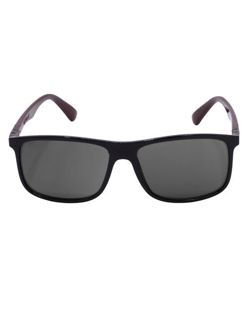 hrinkar men women boys & girls rectangular & sunglasses black & brown frame, grey lens (medium) - 18243558 - Very Small Image - 1