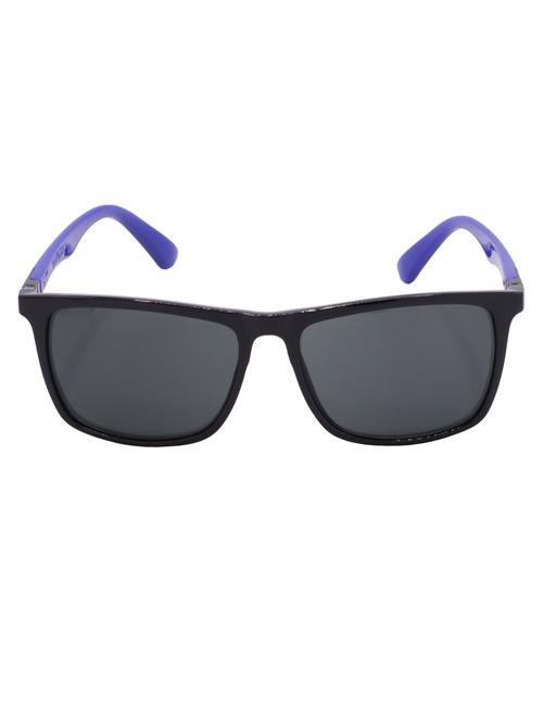 hrinkar men women boys & girls rectangular & sunglasses black & blue frame, grey lens (medium) - 18243591 - Very Small Image - 1