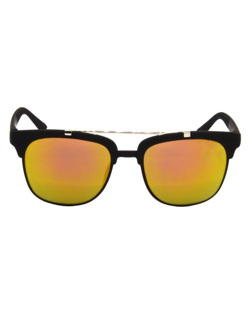 hrinkar men women boys & girls wayfarer & sunglasses black frame, golden lens (medium) - 18243632 - Very Small Image - 1