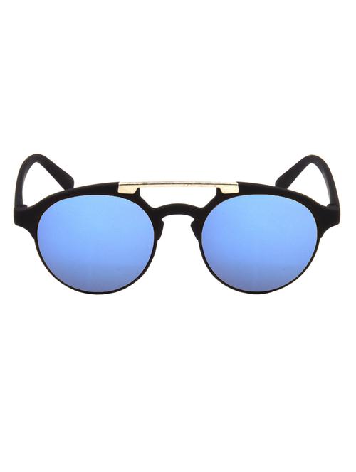 hrinkar men women boys & girls wayfarer & sunglasses black frame, blue lens (medium) - 18243639 - Very Small Image - 1