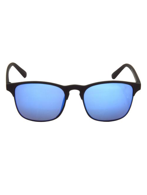 hrinkar men women boys & girls clubmaster & sunglasses black frame, blue lens (medium) - 18243657 - Very Small Image - 1