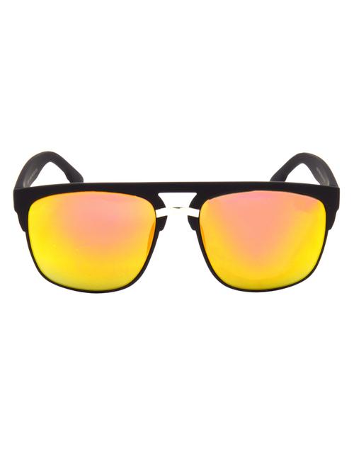hrinkar men women boys & girls rectangular & sunglasses black frame, golden lens (medium) - 18243673 - Very Small Image - 1