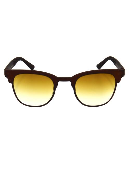 hrinkar men women boys & girls clubmaster & sunglasses brown frame, multicolor lens (medium) - 18243682 - Very Small Image - 1