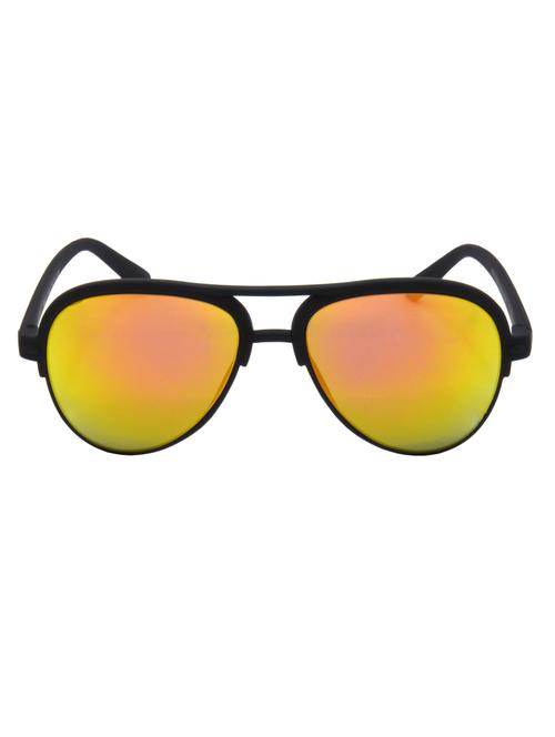 hrinkar men women boys & girls clubmaster & sunglasses black frame, golden lens (medium) - 18243686 - Very Small Image - 1