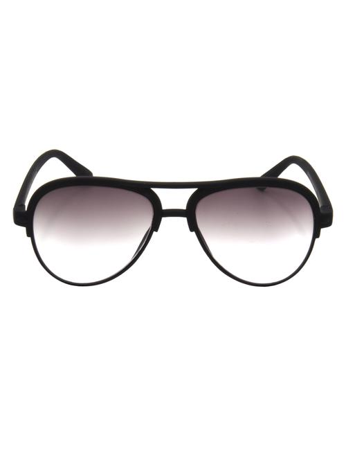 hrinkar men women boys & girls clubmaster & sunglasses black frame, grey lens (medium) - 18243687 - Very Small Image - 1