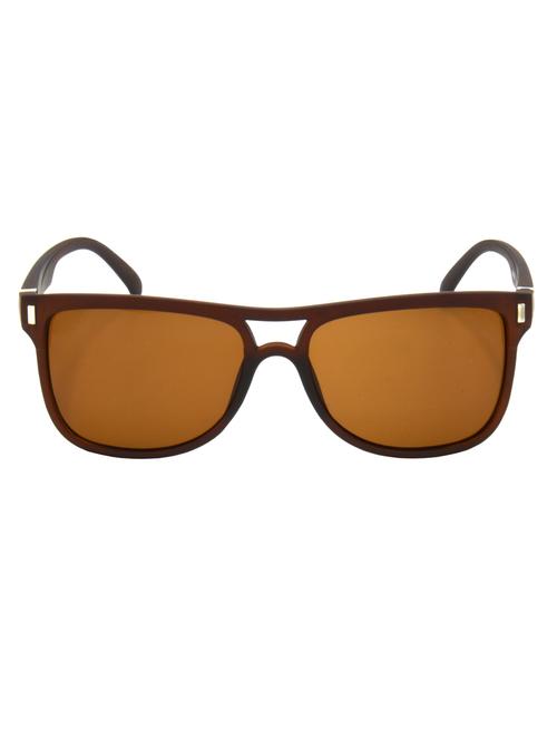 hrinkar men women boys & girls wayfarer & sunglasses brown frame, brown lens (medium) - 18243697 - Very Small Image - 1