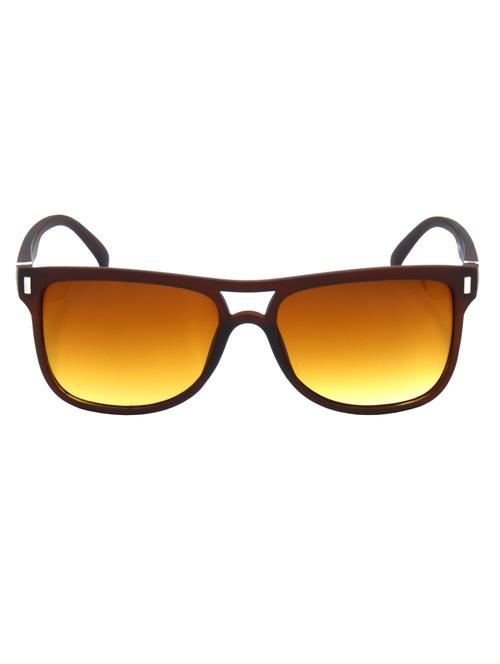 hrinkar men women boys & girls wayfarer & sunglasses brown frame, clear lens (medium) - 18243698 - Very Small Image - 1