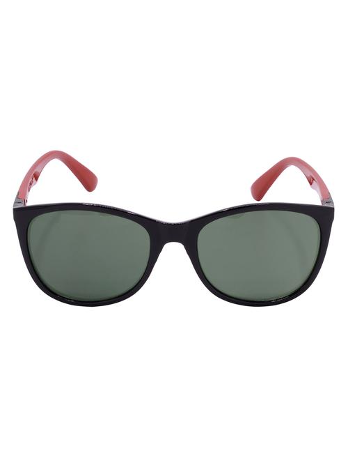 hrinkar men women boys & girls cat-eye & sunglasses black & red frame, green lens (medium) - 18243756 - Very Small Image - 1