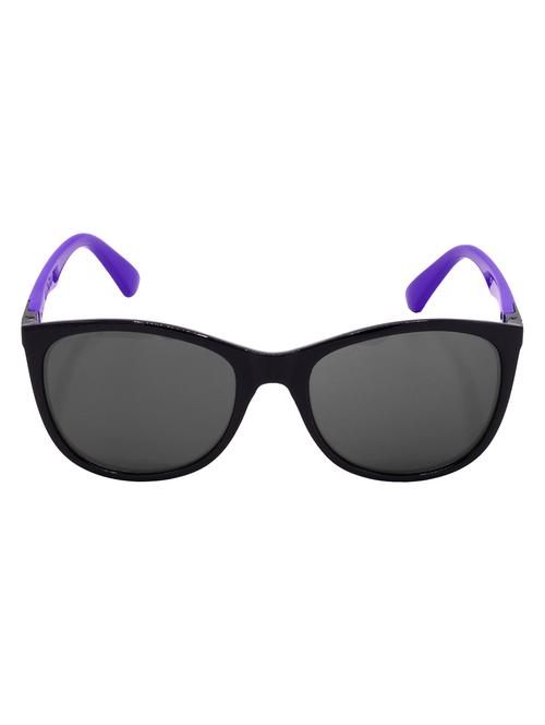 hrinkar men women boys & girls cat-eye & sunglasses black & violet frame, grey lens (medium) - 18243761 - Very Small Image - 1
