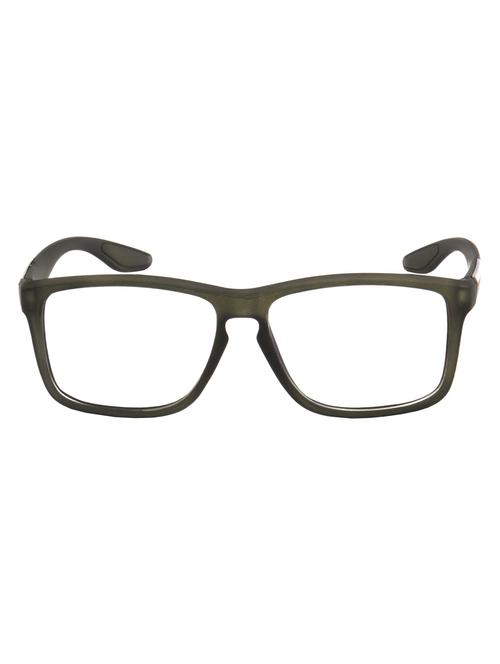 hrinkar men women boys & girls retro square & sunglasses grey frame, clear lens (medium) - 18243783 - Very Small Image - 1